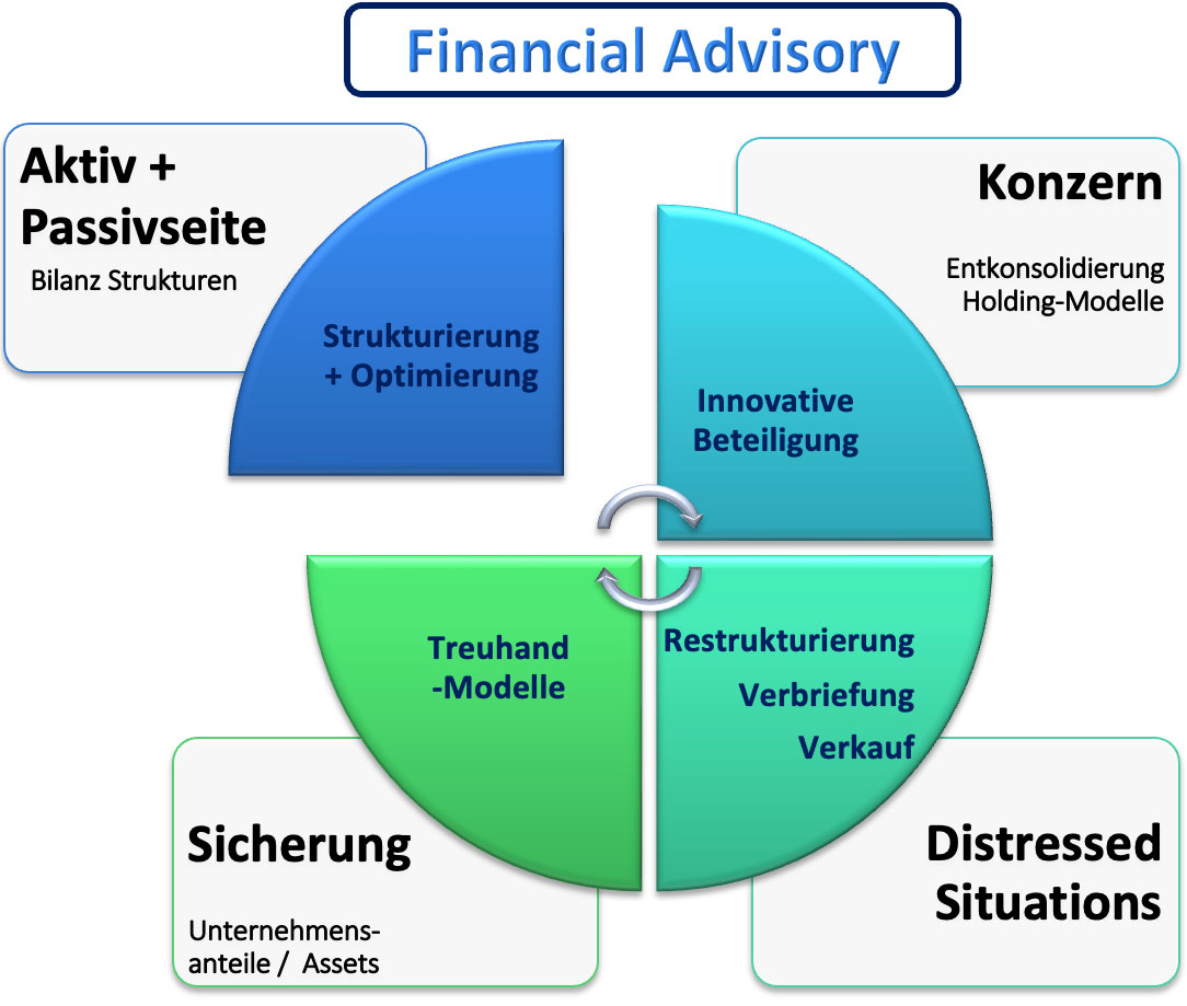 Chart zur Erklärung Financial Advisory